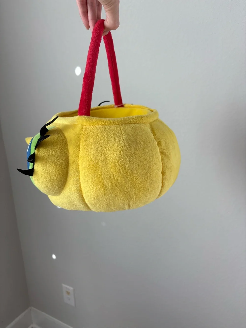 Vintage Y2K Miss Spider Sunny Patch and Friends Plush Easter Basket Bucket Face